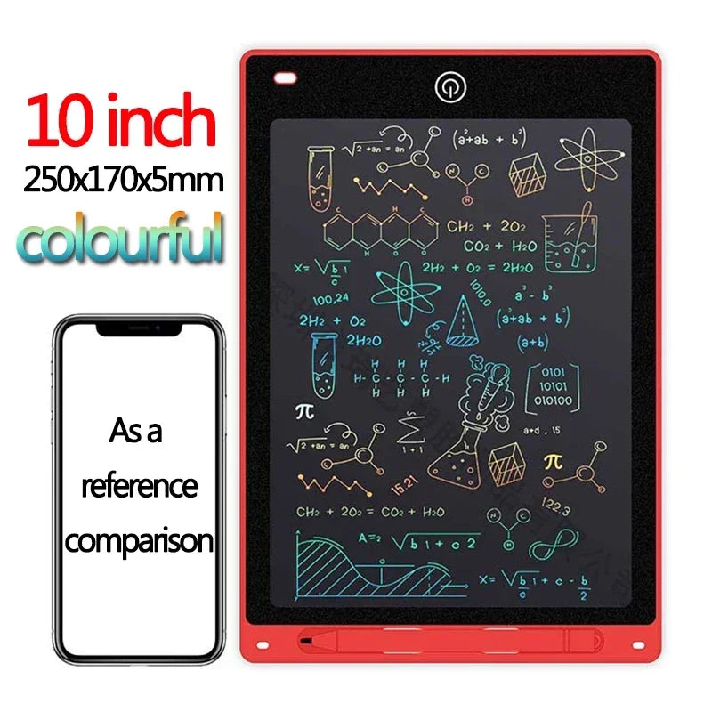 LCD Escrita Tablet para Crianças, Graffiti Sketchpad Brinquedos, Handwriting Blackboard, Magic Drawing Board, Presente, 10 ", 12"