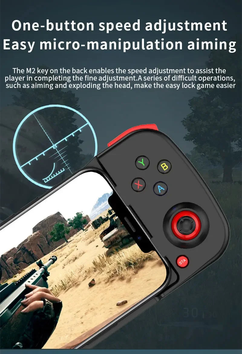 Controlador de jogo extensível sem fio BT 5.0 para celular Android IOS Gamepad Joystick Eat Chicken Gamepad para PS4 Switch PC