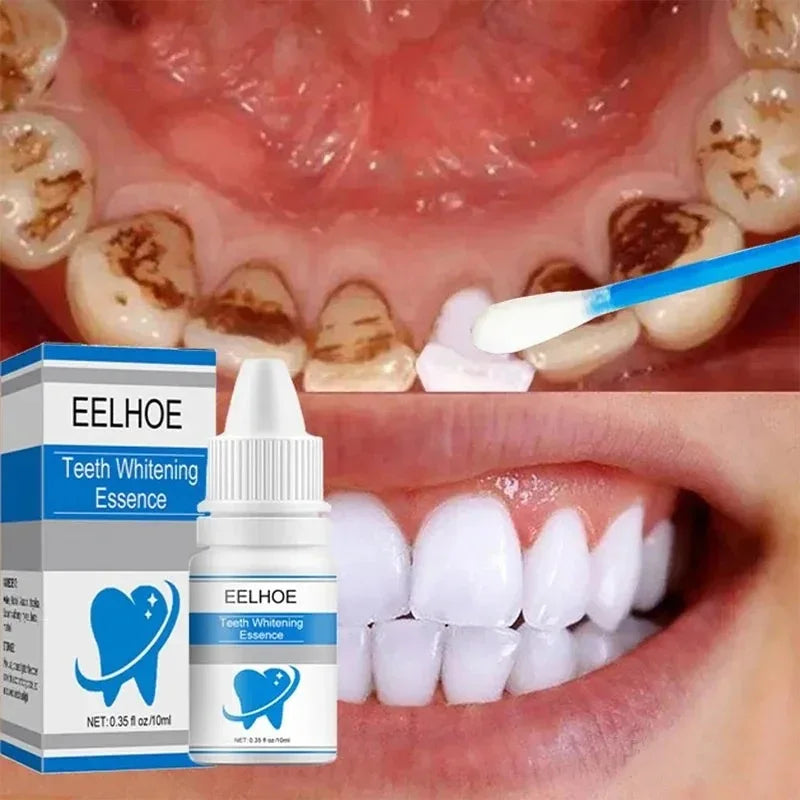 Limpeza eficaz dente branqueamento essência soro, remover placa, dentes amarelos, remoção de manchas, creme dental hálito fresco