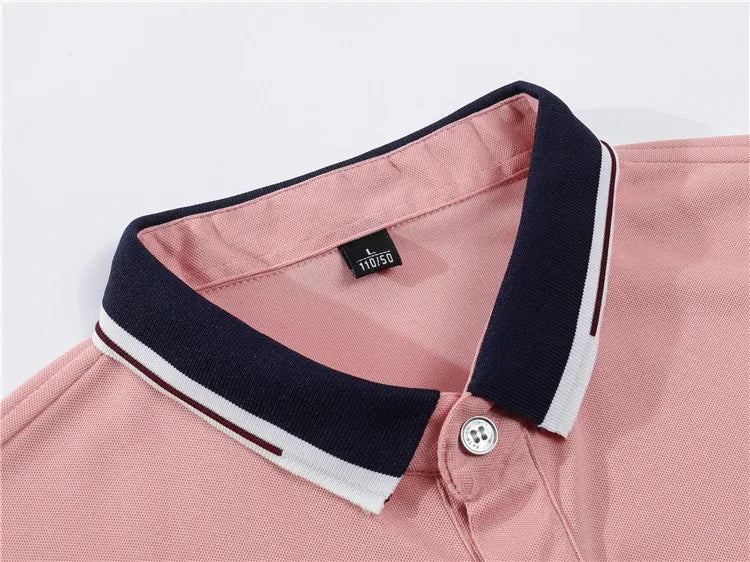 Camisa polo justa de manga curta masculina, lapela, antipillin, estampada, moda casual de negócios, nova, verão, 2024