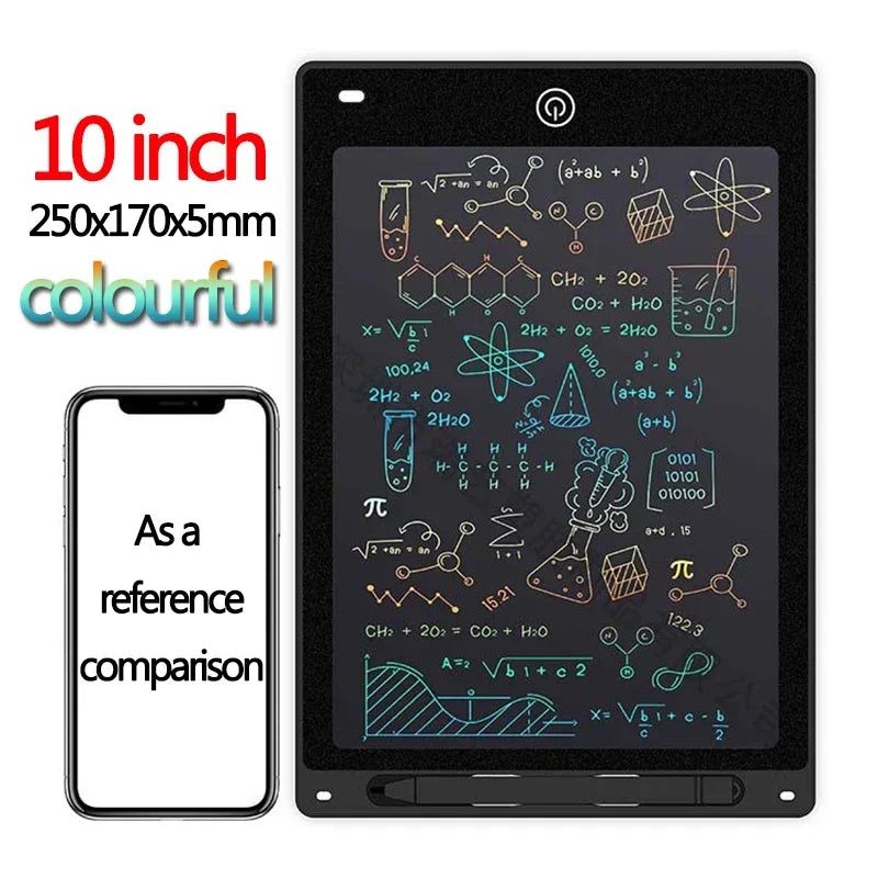 LCD Escrita Tablet para Crianças, Graffiti Sketchpad Brinquedos, Handwriting Blackboard, Magic Drawing Board, Presente, 10 ", 12"