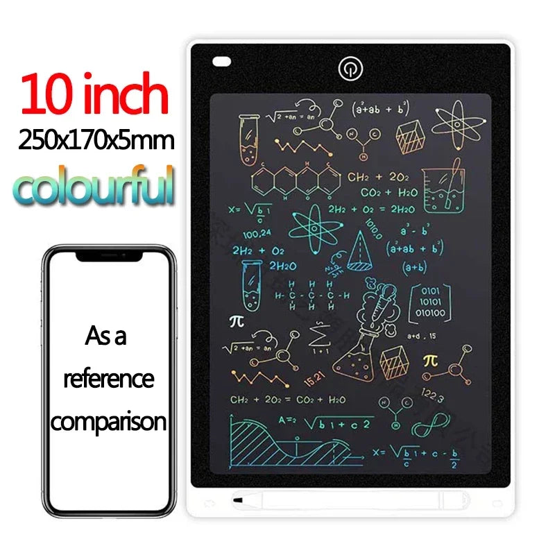 LCD Escrita Tablet para Crianças, Graffiti Sketchpad Brinquedos, Handwriting Blackboard, Magic Drawing Board, Presente, 10 ", 12"