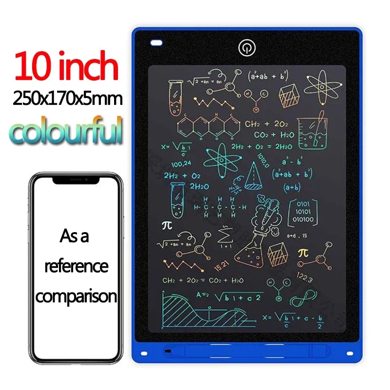 LCD Escrita Tablet para Crianças, Graffiti Sketchpad Brinquedos, Handwriting Blackboard, Magic Drawing Board, Presente, 10 ", 12"