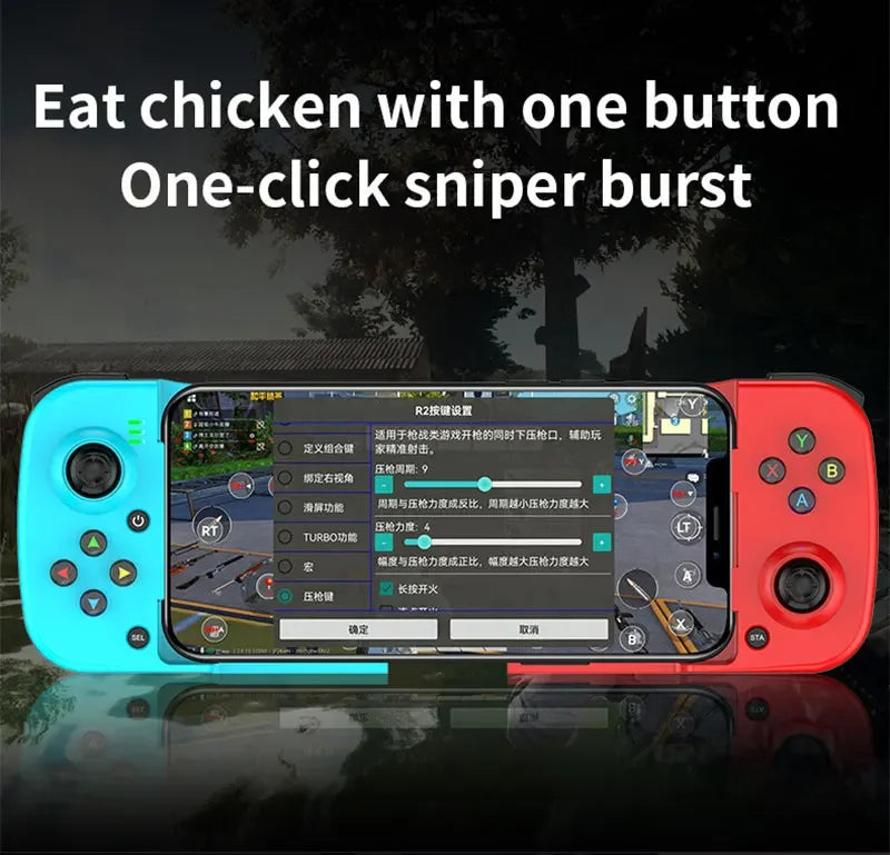 Controlador de jogo extensível sem fio BT 5.0 para celular Android IOS Gamepad Joystick Eat Chicken Gamepad para PS4 Switch PC